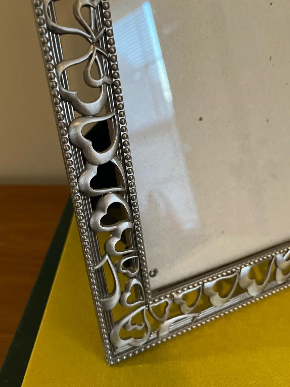 Silver Heart Shape Cutouts 8x10 Picture Frame